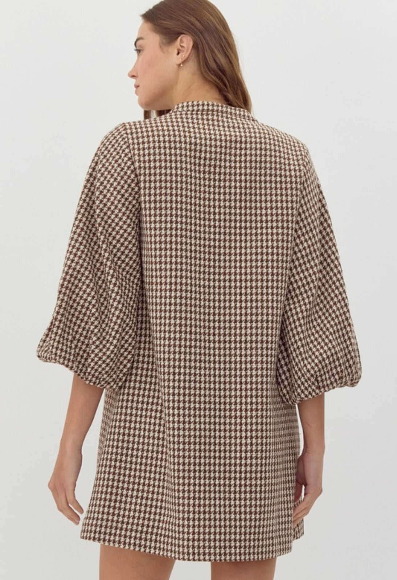 Murphy Houndstooth Dress