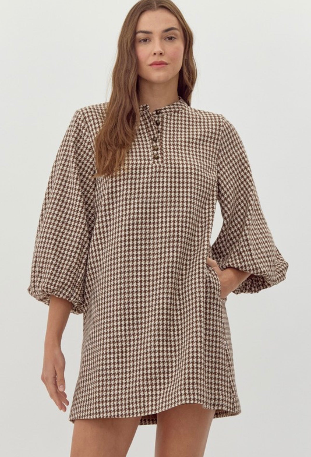 Murphy Houndstooth Dress