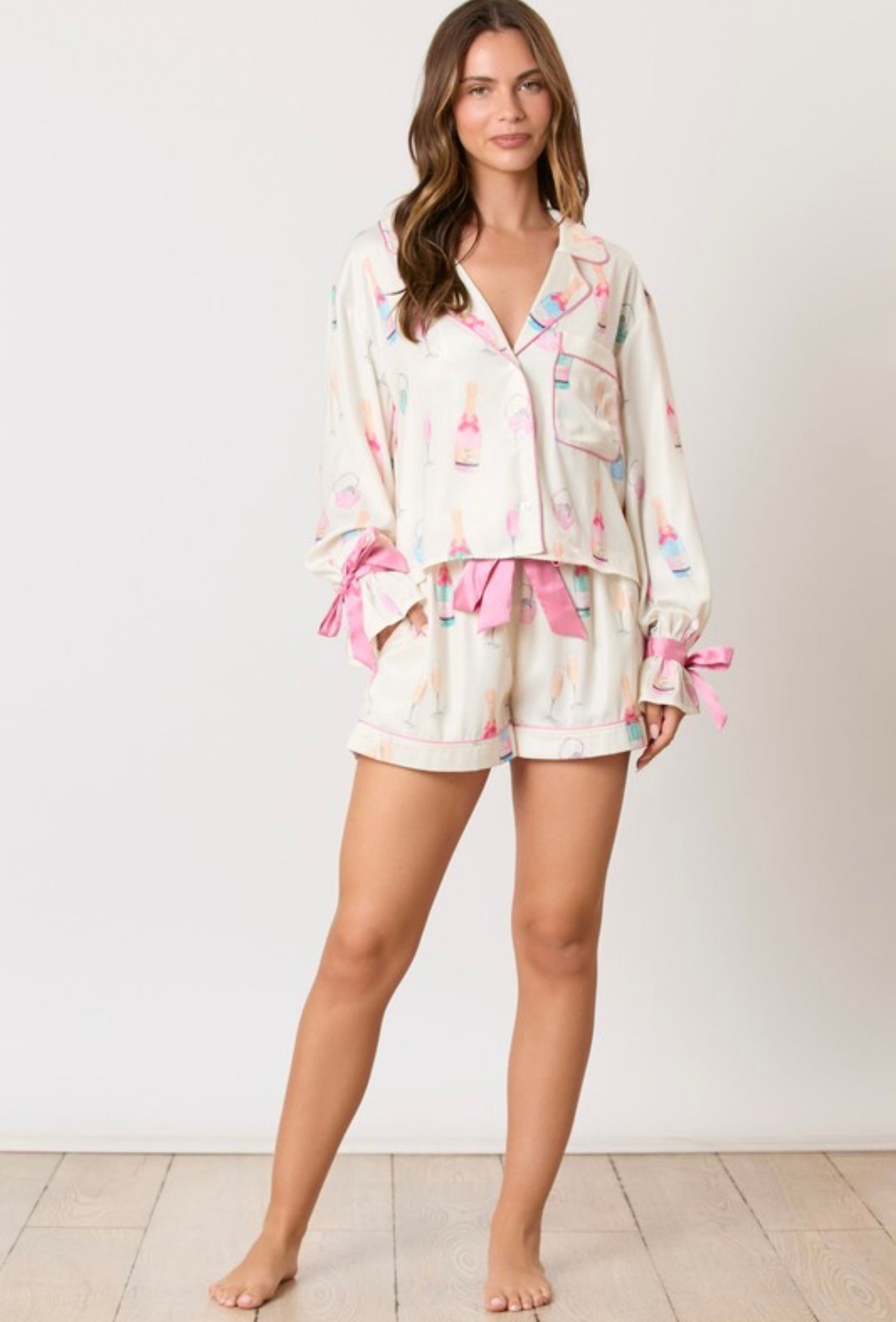 Rosé And Stay Pajama Shorts